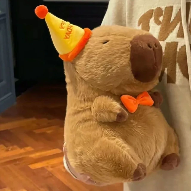SOFT BIRTHDAY CAPYBARA Toy Comfortable Happy Birthday Doll £10.63