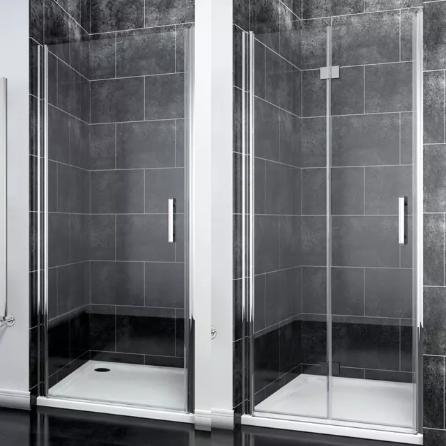 Frameless Pivot/Bifold Shower Enclosure Door Walk In Screen Panel Safety Glass