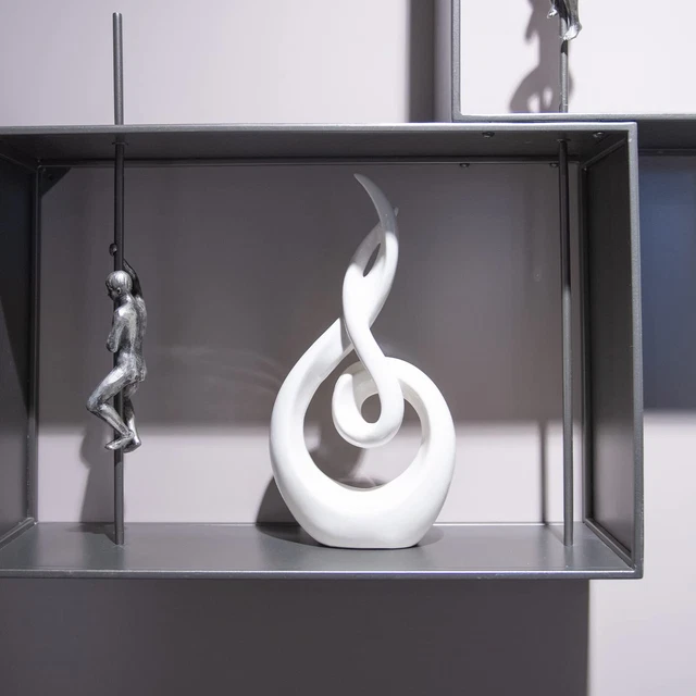 Modern Abstract Art Table Decoration - Ceramic Statue Modern White 6