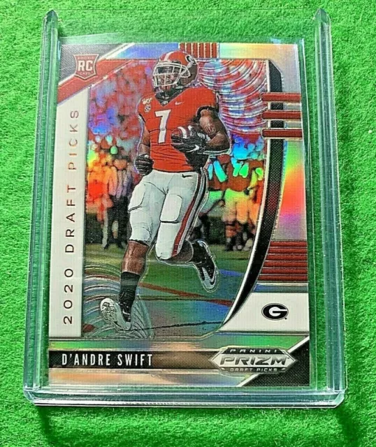 D'ANDRE SWIFT SILVER PRIZM ROOKIE CARD JERSEY #7 LIONS 2020 Prizm DP SP REFRACT