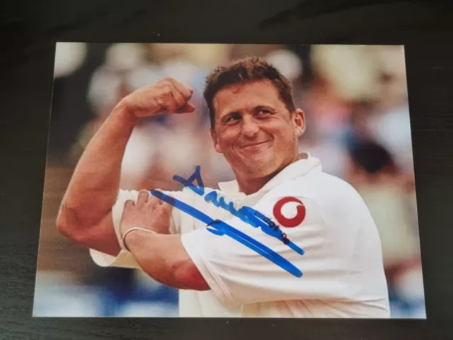 Darren Gough Signed 8x6 Photo Yorkshire And England Cricket Autograph COA