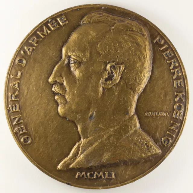 Médaille Général Pierre Koenig - Signée par Louis Muller