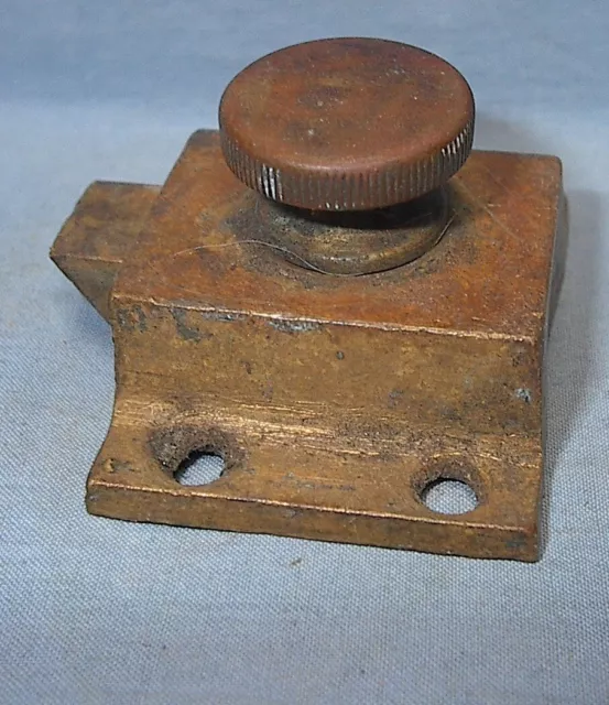 Vintage Antique Cabinet Latch Solid Cast Brass Twist Release #1