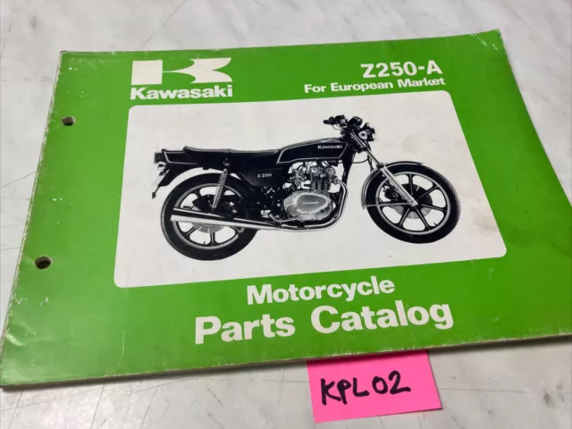 Kawasaki Z250-A Z250 A1 catalogue pièces détachées parts list Z KZ 250