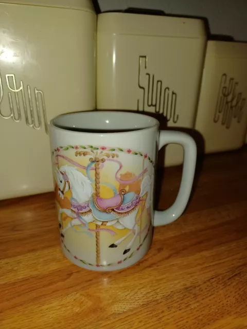 Vintage Otagiri Japan Carousel Horse / Merry-Go-Round  Coffee Mug / Tea Cup