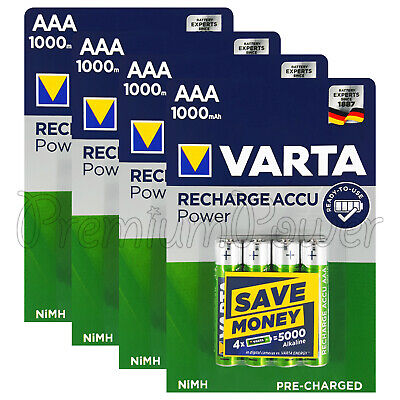 Varta AAA rechargeable Accu 1.2V,1000 mAH, Lot de 10X4 