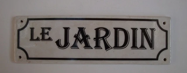 Door Plate The Garden French Style Porcelain