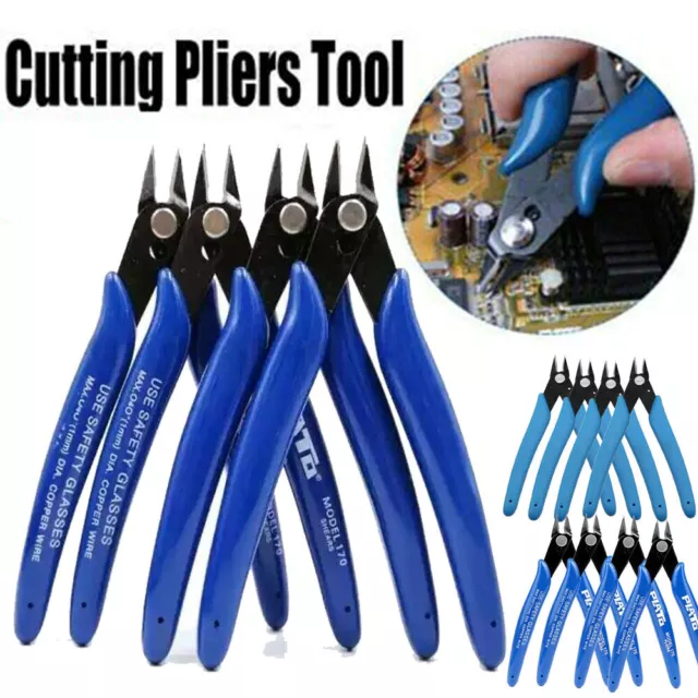 1-10PCS Electrical Wire Cable Cutters Cutting Side Snips Flush Nipper Pliers