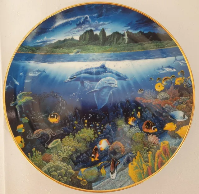 Danbury Mint Underwater Paradise Plates with Certificates - Sold Individually