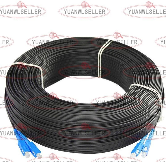 500M OUTDOOR SC SM Duplex FTTH Drop Patch Cord SC G657 Fiber Optic ...