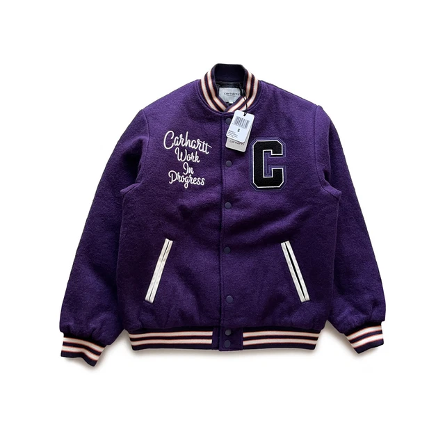 CARHARTT WIP W Pembroke Varsity Jacket Purple 124.50 PicClick UK