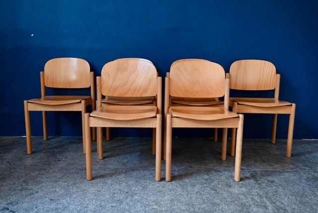 Lot 6 Chaises Cuir Fauve Roche Bobois – Design Salle à Manger