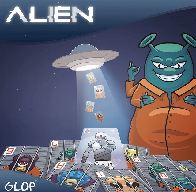 Glop Alien – Jeu de Cartes Rapide et Stratégique pour Enfants 8+ et Adultes, 2‑6 Joueurs, Parties 10‑15 Min, Format Voyage, Jeu d'Ambiance et de Soirée Familial Glop Alien – Jeu de Cartes Rapide et Stratégique pour Enfants 8+ et Adultes, 2‑6 Joueurs, Parties 10‑15 Min, Format Voyage, Jeu d'Ambiance et de Soirée Familial