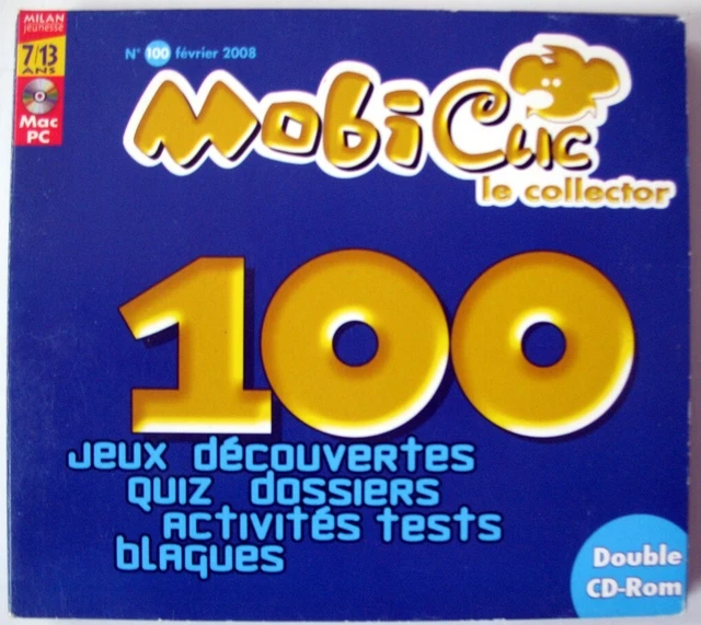 CD-ROM Mobiclic N°118 "Tous Fous De Manga" (2009) - Compatible Mac Et PC, Bon état