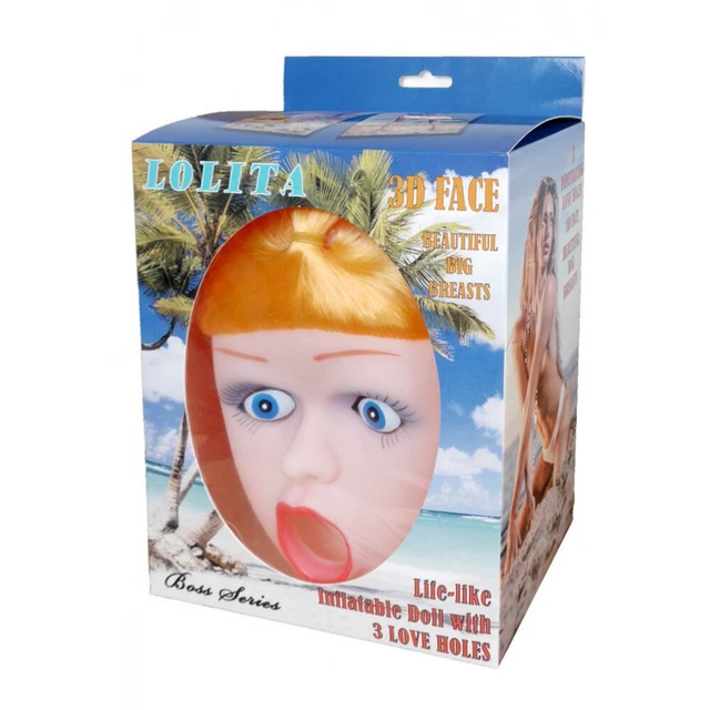 Bambola lolita gonfiabile con viso 3d e genitali realistici love doll 3d face in