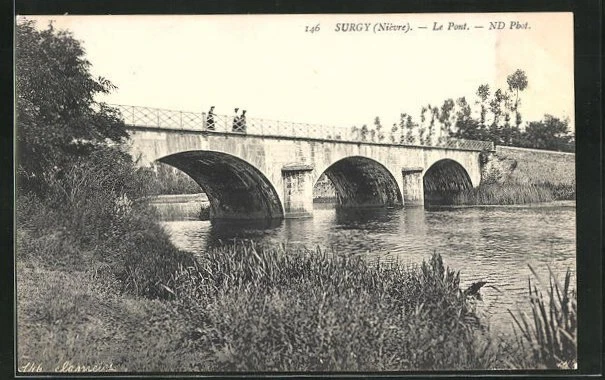 CPA Surgy, Le Pont