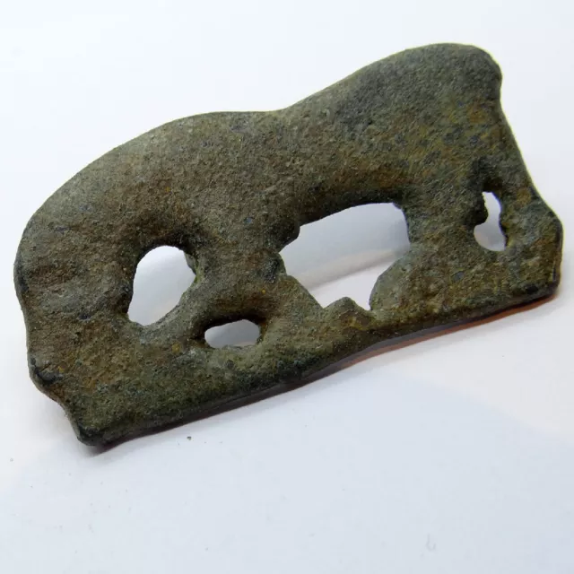 Gothic German Ancient Artifact Bronze Fibula With Horse 2