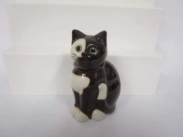 Quail Ceramics "Topaz" Cat No Box - Ceramic Pottery 4" High