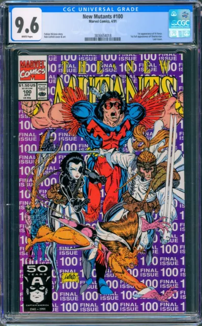 New Mutants #100 Cgc Grade 9.6 White Pages Nm+ 1St App X-Force Unread High Key