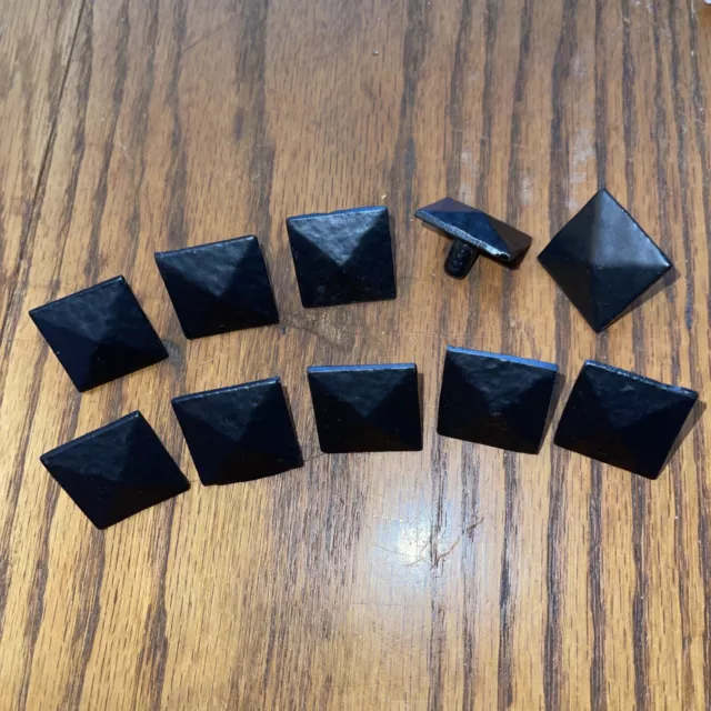 1” Sq Pyramid Clovis Decorative Nail Spike Cast Iron Doors 10 Pack Free Ship