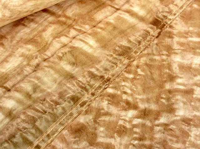 4,14m2 - 6 Blatt EUKALYPTUS RIEGEL FURNIER - EDELHOLZ Platte Massivholz Bohle