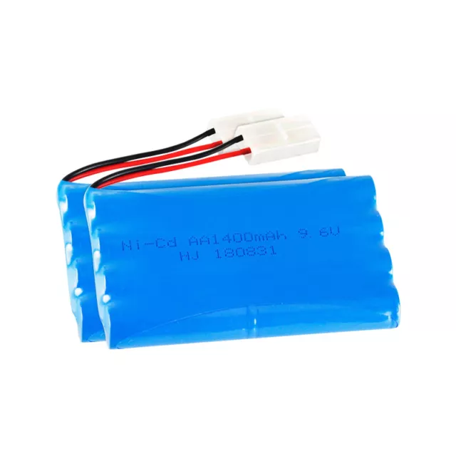 2pcs 9.6V 1400mAh Ni-Cd AA Battery Pack For RC Car Toys KET-2P Plug Battery