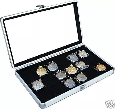 Pocket Watch Display Case Storage Box  pocket watch caseglass top for easy view 2