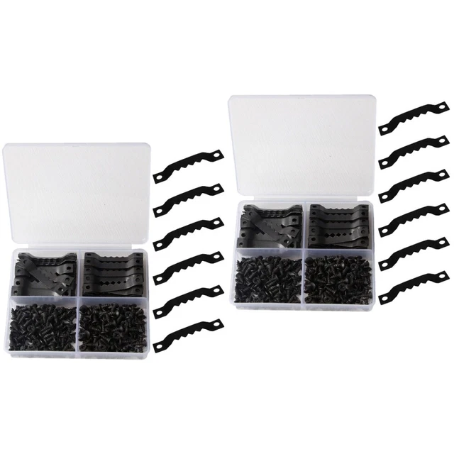 200 Pcs Wall Hangers Pictures Sawtooth Picture Hanger Black Clothes Hangers Hook