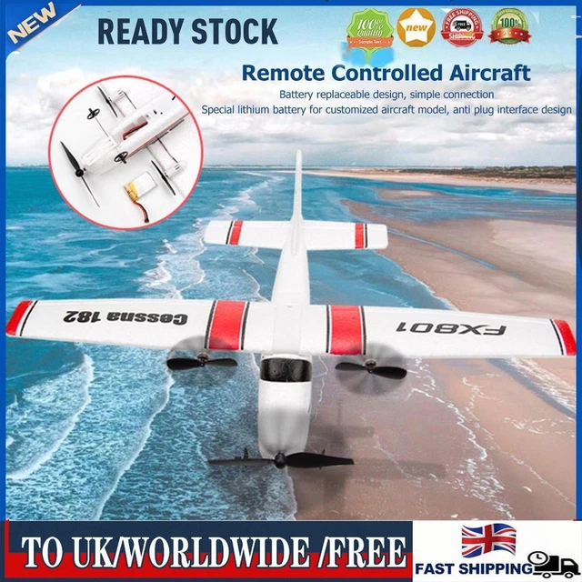 Fixed Wing Remote Control Airplane 2.4G 2 Channels Electric RC Glider Kids Toys