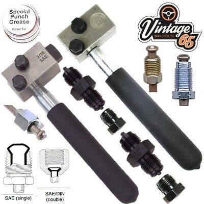 TUBO FRENO Flaring Strumento kit della torretta accurati SAE & DIN razzi doppia & KIT convesso 