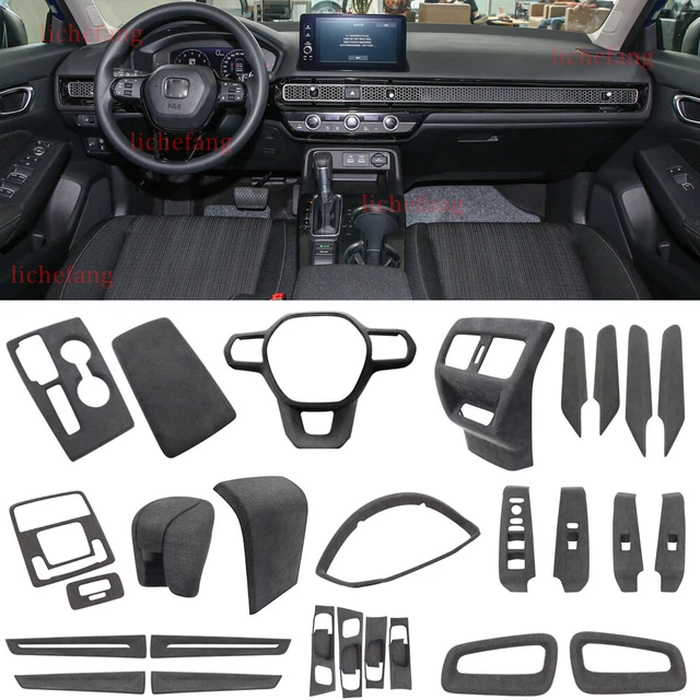 Garniture Intérieure Style Fibre De Carbone Pour Kia EV6 - 4 Pièces Pour Panneaux Interrupteurs Fenêtre - ABS