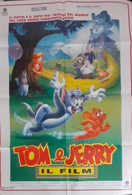 Tom e Jerry Il Film -  Locandina Poster cinema - 140x100 cm