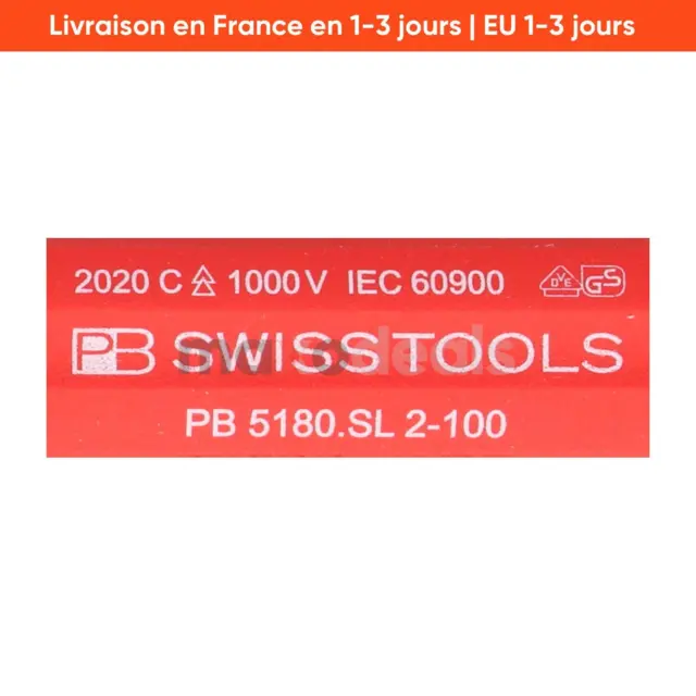 Swiss Tools PB5180.SL2-100 Screwdriver 2x100 New NMP 2