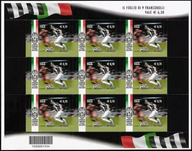 Italy 2013 Football WC Championship Spain Soccer Sport 9v sheet MNH