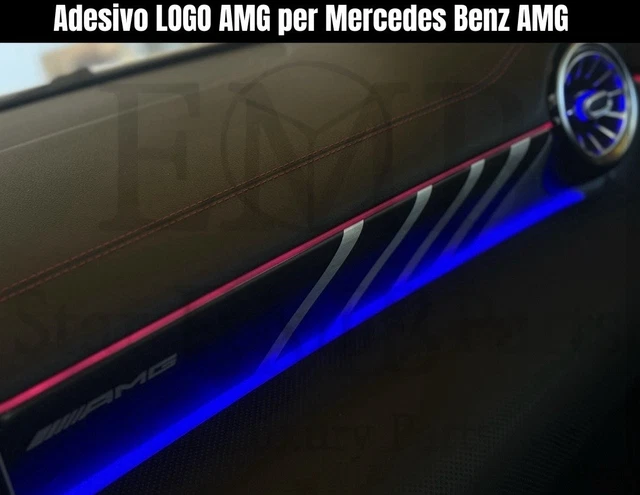 Badge Amg 3d Adesivo Auto Logo Emblema Decalcomania Mercedes Benz Nero - Foto 10