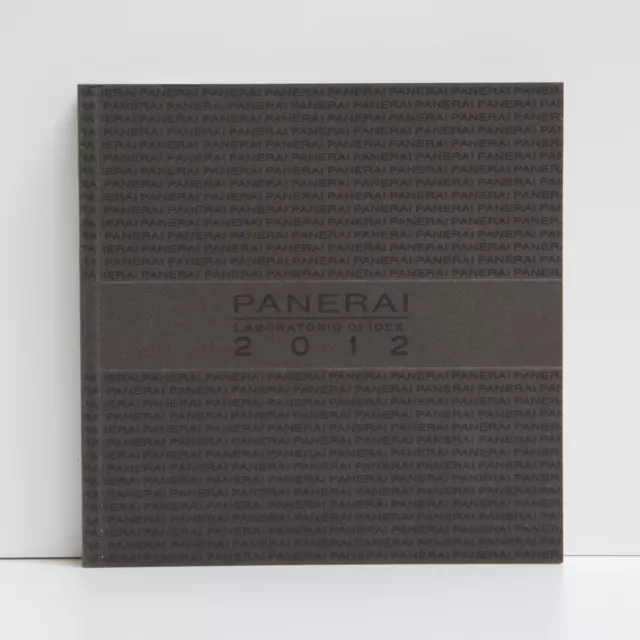 Panerai Libro Book Catalogo Blocket Depliant Brochure Anno 2012