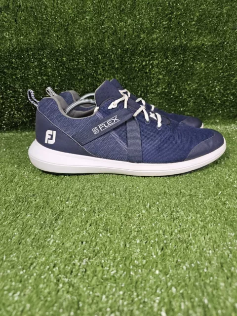 FootJoy FJ Flex Navy Blue Spikeless Athletic Golf Shoes 56102 Mens Size 13