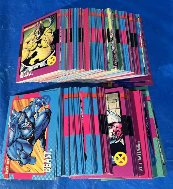 1992 Impel Marvel X-MEN SERIES 1 Complete Set of 100 Cards + Hologram Set