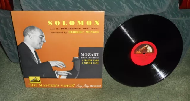 12" LP 33rpm Solomon. Philharmonia Orch. Herbert Menges - Mozart Piano Concertos