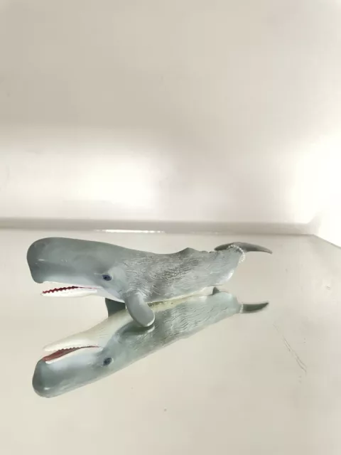 Vintage 1998 Safari Ltd 8-inch SPERM WHALE Wild Safari Gray