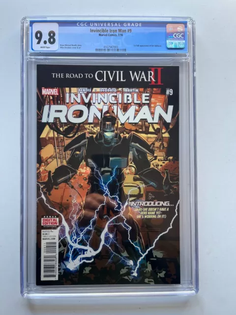 Invincible Iron Man #9 1st Full Riri Williams ( Marvel 2016 ) CGC 9.8