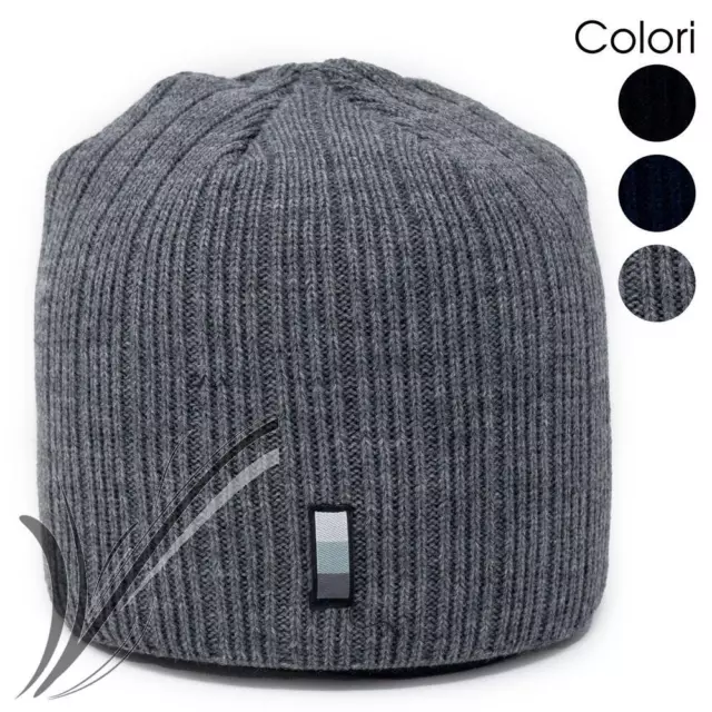 Cappello Invernale Uomo Zuccotto Cuffia Berretto Beanie Caldo da neve