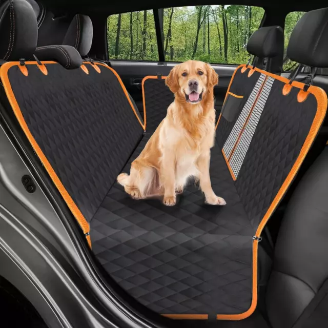 Dog Car Seat Cover, 600D Heavy Dog Seat Cover for Back Seat, 100% Waterproof Scr