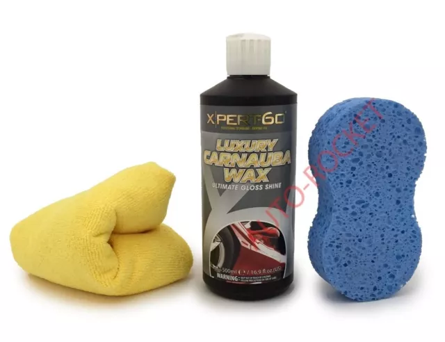 XPERT-60 CARNAUBA WAX LUXURY POLISH, Apply by Machine or Hand 500ml Kit