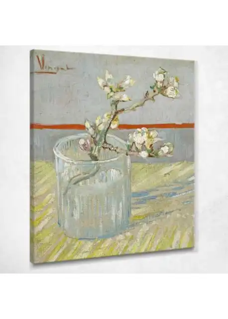 ✨ Rametto Di Mandorla In Fiore In Un Bicchiere Van Gogh Vincent quadro vvg163