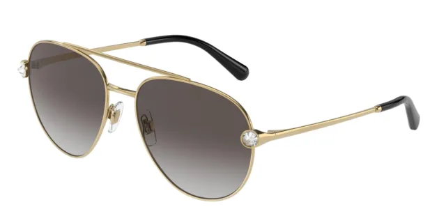 NEW Dolce & Gabbana 2283B Sunglasses 02/8G Gold 100% AUTHENTIC