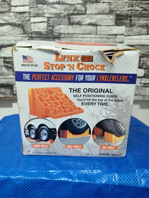 Tri-Lynx Stop 'n Chock Wheel Chocks, RV Leveling System (Pack of 2)