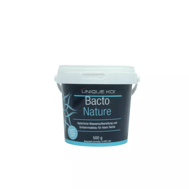 (39,80 EUR/kg) Unique Koi - Bacto Nature - 500 g Schlammentferner und Wasserklä