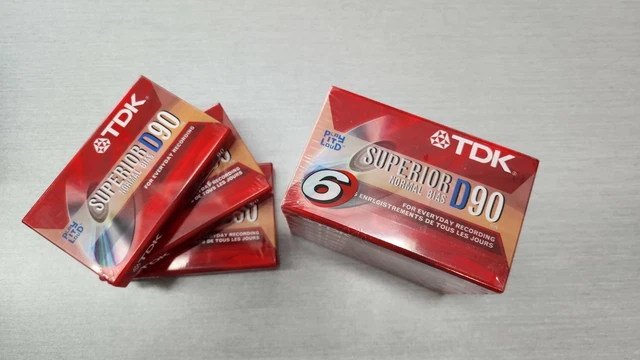TDK SUPERIOR D90 Recordable Audio Cassette Tape 90 Min 10-Pack