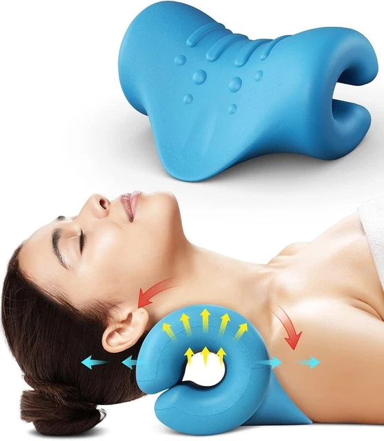 Cojín quiropráctico en forma de C cuello y hombro relajante cuello corrector postura.